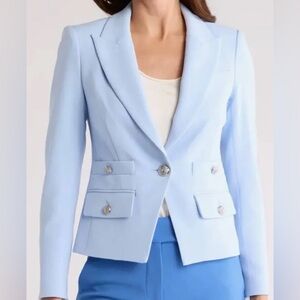 Veronica Beard Sky Blue Blazer dicky jacket- new